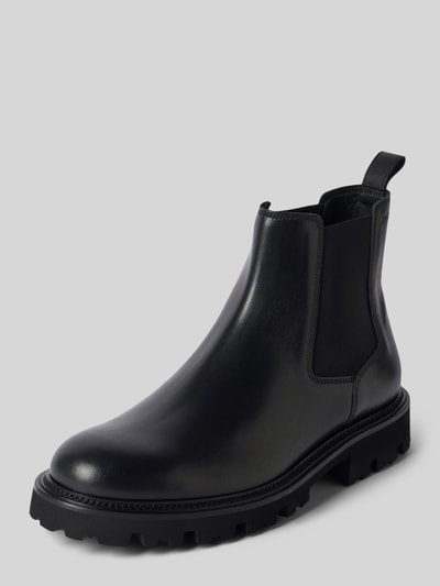 Peek & Cloppenburg BOSSChelsea Boots aus Leder mit Zugschlaufe Modell 'Julyo' in black