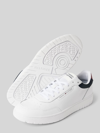 Peek & Cloppenburg Tommy HilfigerSneaker aus Leder-Mix Modell 'BASKET CORE LITE' in weiss Black Friday