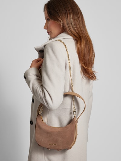 Peek & Cloppenburg Hey MarlyHandtasche mit Label-Applikation Modell 'Lifetime Sister' in taupe