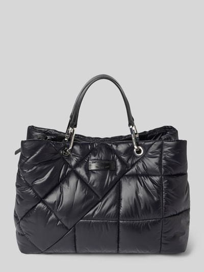 Peek & Cloppenburg Emporio ArmaniShopper mit Steppnähten Modell 'MYEA' in black Online Outlet