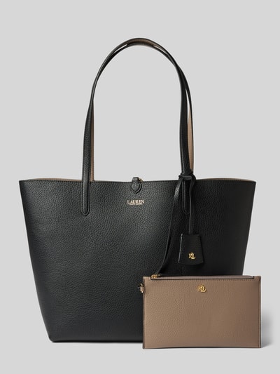 Peek & Cloppenburg Lauren Ralph LaurenHandtasche mit Label-Print Modell 'RVRSBLE' in black Große Rabatte