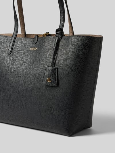 Peek & Cloppenburg Lauren Ralph LaurenHandtasche mit Label-Print Modell 'RVRSBLE' in black Große Rabatte