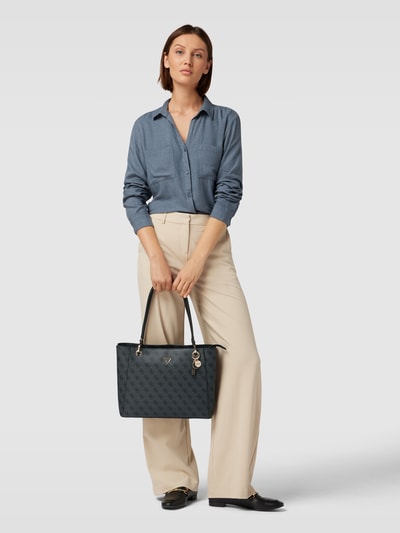 Peek & Cloppenburg GuessHandtasche mit Allover-Muster Modell 'NOELLE NOEL TOTE' in graphit