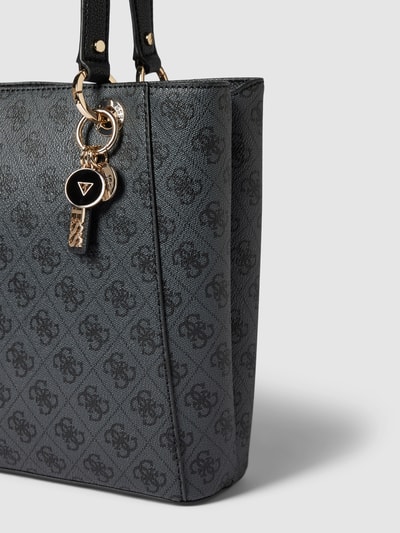 Peek & Cloppenburg GuessHandtasche mit Allover-Muster Modell 'NOELLE NOEL TOTE' in graphit Kauf eins, bekomm eins gratis