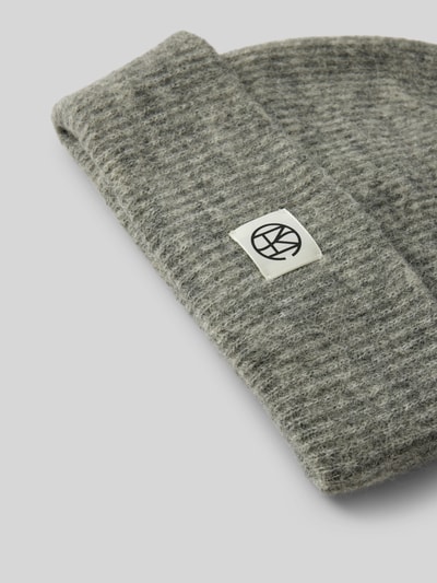 Peek & Cloppenburg MSCH CopenhagenBeanie mit Logo-Patch Modell 'Hope' in mittelgrau melange Bis zu 60% Rabatt