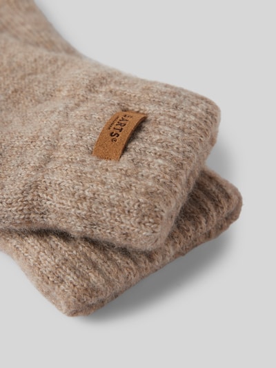 Peek & Cloppenburg BartsHandschuhe mit Label-Patch Modell 'Witzia' in hellbraun Vierteljährliche Förderung