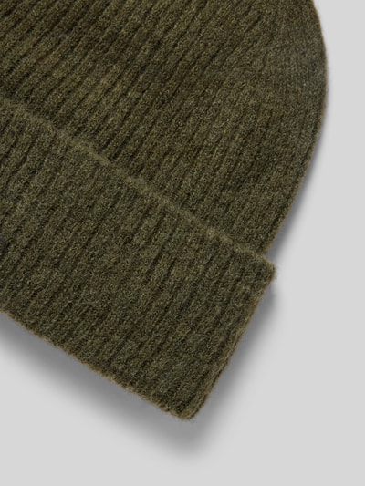 Peek & Cloppenburg Selected FemmeBeanie mit breiter Krempe Modell 'MALINE' in oliv melange Nur noch ein Tag übrig