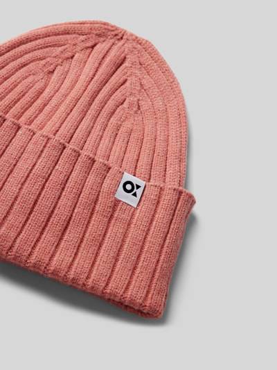 Peek & Cloppenburg OPUSBeanie mit Label-Detail Modell 'Adela' in lachs Super Rabatt