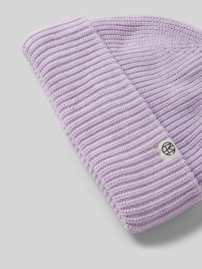 Peek & Cloppenburg MSCH CopenhagenBeanie mit Logo-Patch Modell 'Galline Rachelle' in flieder Riesige Rabatte