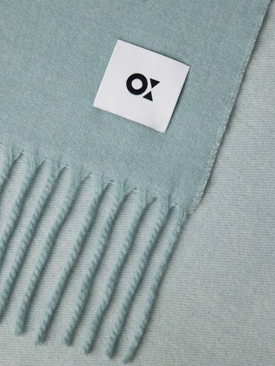 Peek & Cloppenburg OPUSSchal mit Label-Patch Modell 'Atopa' in eisblau zollfrei