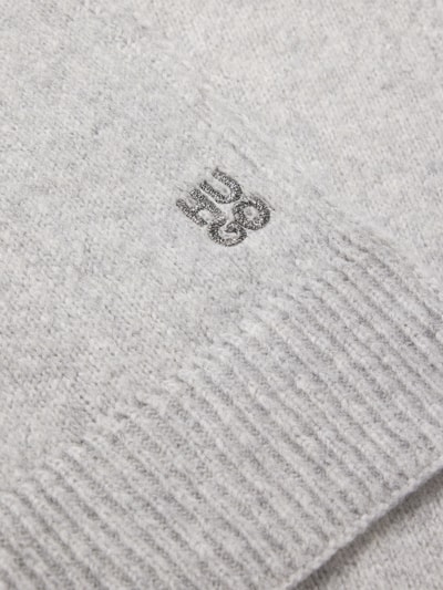 Peek & Cloppenburg HUGOBeanie im Set mit Wollschal Modell 'Sarmi' in mittelgrau im Angebot