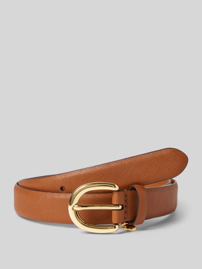 Peek & Cloppenburg Lauren Ralph LaurenLedergürtel mit Dornschließe Modell 'CHARM' in cognac