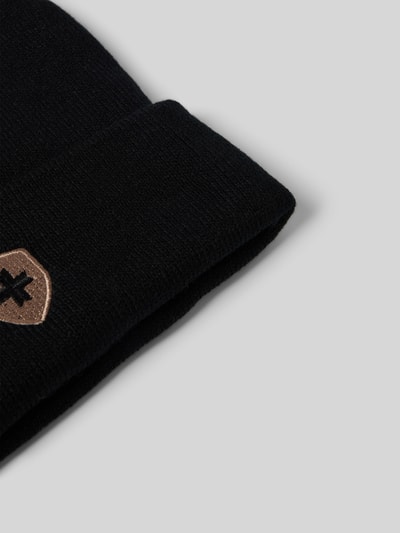 Peek & Cloppenburg WellensteynStrickmütze mit Logo-Stitching in black Fabrik Onlineshop
