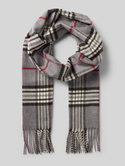 Peek & Cloppenburg FraasSchal mit Fransen in mittelgrau melange Sonderangebot