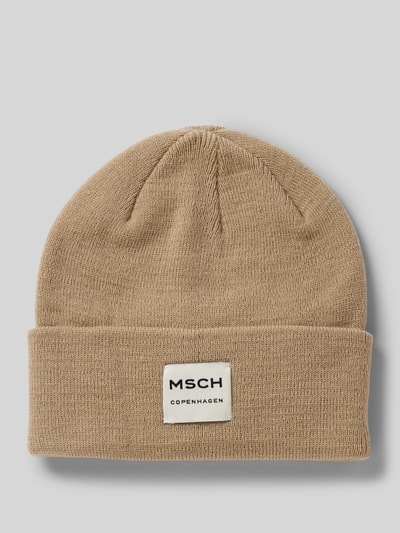 Peek & Cloppenburg MSCH CopenhagenBeanie mit Label-Patch Modell 'Mojo' in beige Rabatt