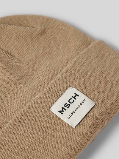 Peek & Cloppenburg MSCH CopenhagenBeanie mit Label-Patch Modell 'Mojo' in beige Rabatt