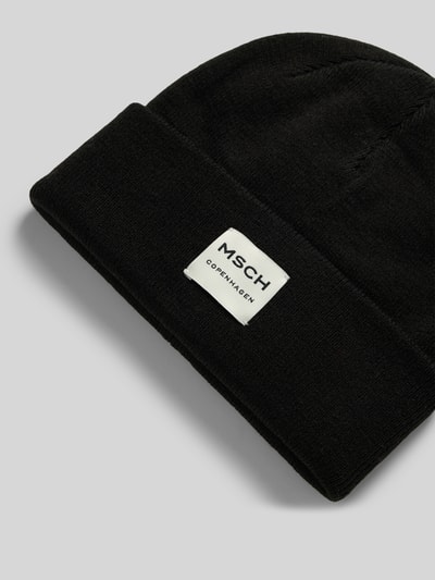Peek & Cloppenburg MSCH CopenhagenBeanie mit Label-Patch Modell 'Mojo' in black Versandkostenfrei